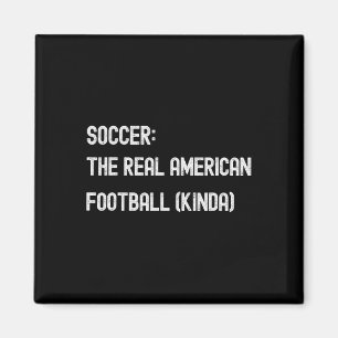 Fußball Footbyll Lustiger Amerikanischer Fan Spiel Magnet