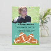 Fußball-Foto-Einladung Einladung (Stehend Vorderseite)