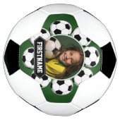 Fußball-Foto für Mannschaft oder Spieler - grün Fußball (Gedreht)