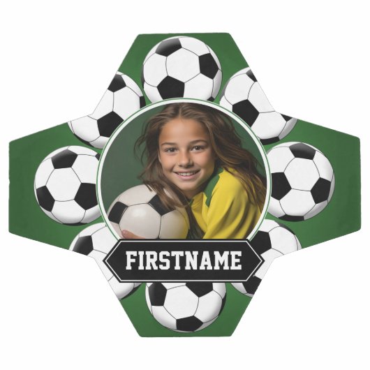 Fußball-Foto für Mannschaft oder Spieler - grün Fußball (Flach)