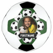 Fußball-Foto für Mannschaft oder Spieler - grün Fußball (Vorderseite)