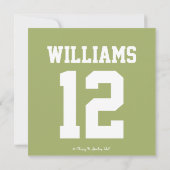 Fußball-Foto - Geburtstagskarte Ankündigung (Rückseite)