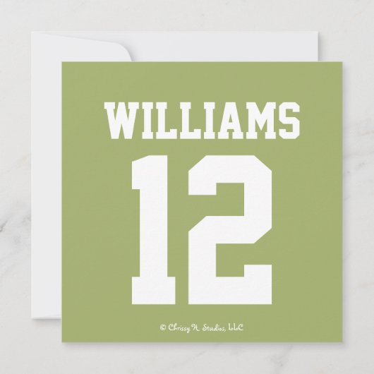 Fußball-Foto - Geburtstagskarte Ankündigung (Rückseite)