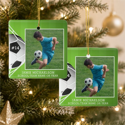 Fußball-Foto Personalisiert Keramikornament