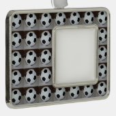 Fußball-Foto Rahmen-Ornament Silber (Rechts)