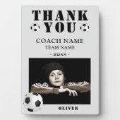 Fußball Foto Trainer Fotoplatte (Vorderseite)