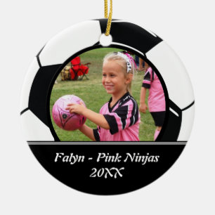 Fußball-Foto-Verzierung Keramik Ornament