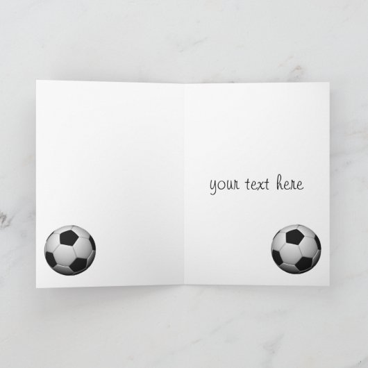 Fußball-Fotokarte Karte (Innenseite)