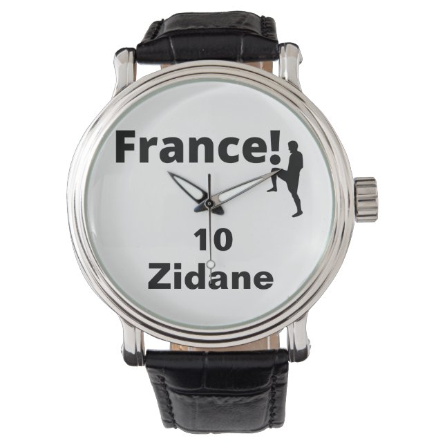 Fußball-Frankreich, anpassbar Armbanduhr (Vorderseite)