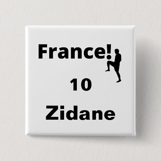 Fußball-Frankreich, anpassbar Button (Vorderseite)