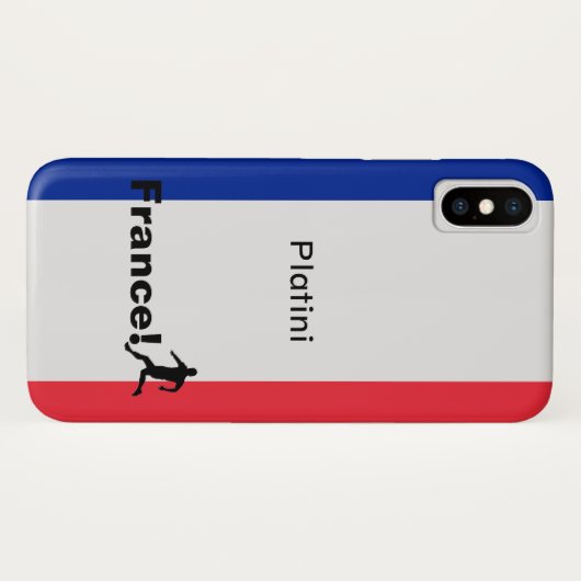 Fußball-Frankreich, anpassbar Case-Mate iPhone Hülle (Rückseite (Horizontal))