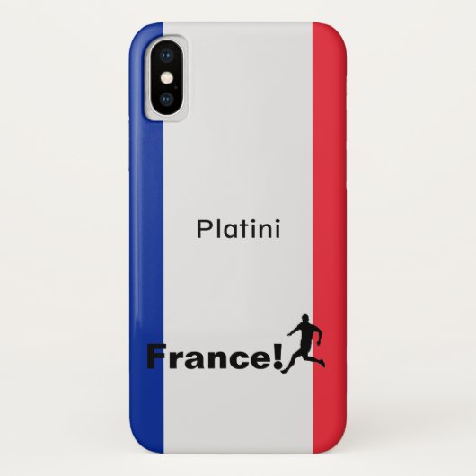 Fußball-Frankreich, anpassbar Case-Mate iPhone Hülle (Rückseite)