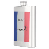 Fußball-Frankreich, anpassbar Flachmann (Links)