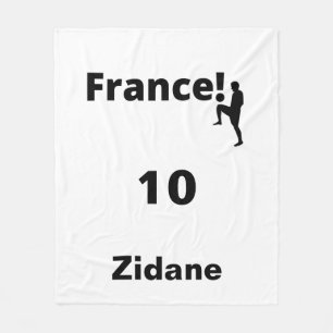 Fußball-Frankreich, anpassbar Fleecedecke