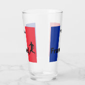 Fußball-Frankreich, anpassbar Glas (Rechts)