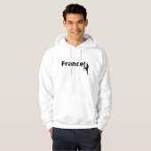 Fußball-Frankreich, anpassbar Hoodie (Vorne ganz)