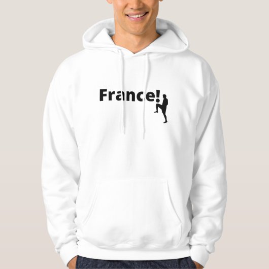 Fußball-Frankreich, anpassbar Hoodie (Vorderseite)