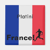 Fußball-Frankreich, anpassbar Magnet (Vorne)