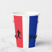 Fußball-Frankreich, anpassbar Pappbecher (Links)