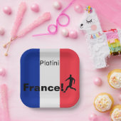 Fußball-Frankreich, anpassbar Pappteller (Party)