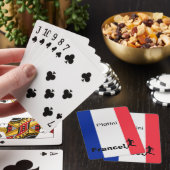 Fußball-Frankreich, anpassbar Spielkarten (In Situ)