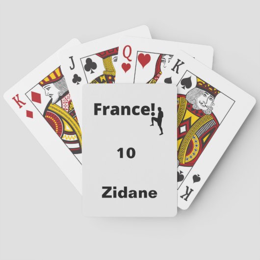 Fußball-Frankreich, anpassbar Spielkarten (Rückseite)