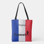 Fußball-Frankreich, anpassbar Tasche (Rückseite)