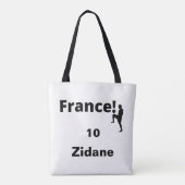 Fußball-Frankreich, anpassbar Tasche (Rückseite)