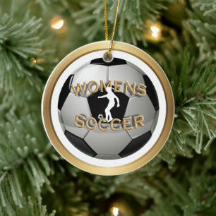 Fußball Frauen Ballsport Keramik Ornament