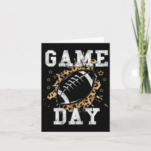 Fußball Frauen Leopard Print Football Fan Fußball Karte