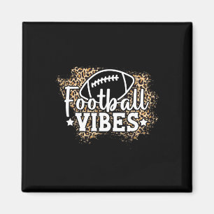 Fußball Frauenfußball Vibes Leopardenmuster Foo Magnet