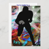 Fußball Freitagabend Lichter laden Einladung (Vorne/Hinten)