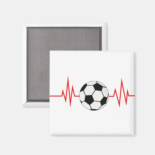 Fußball-Frequenz Magnet (Vorderseite/Rückseite)