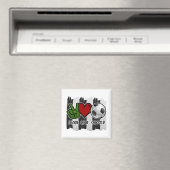 Fußball Frieden und Liebe Magnet (In Situ (Geschirrspüler))
