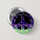FUSSBALL-FRIEDENSzeichen Button (Vorne & Hinten)