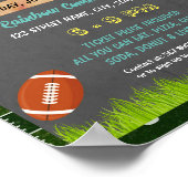 Fußball-Fundraiser-Event-Template Poster (Ecke)