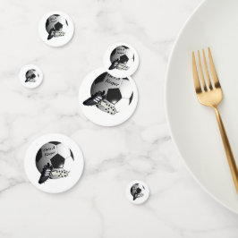 Fußball Funny Sie ist Er ist ein Hüter, Konfetti