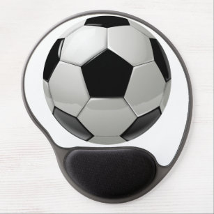 Fußball für athletischen Mann- und Fußballspaß Gel Mousepad