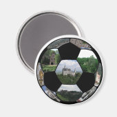 Fußball für Deutschland Magnet (Vorderseite/Rückseite)