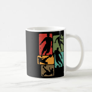 Fußball für Fußballspieler Retro-Jungs-Fußball Kaffeetasse