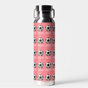 Fußball für Kinder mit individuellem Namen Mädchen Trinkflasche