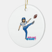 Fußball für Mädchen - Mittel Keramikornament (Links)