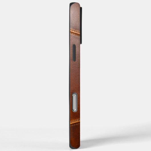 Fußball Fusion - Leder Case-Mate iPhone Hülle (Rückseite / Rechts)