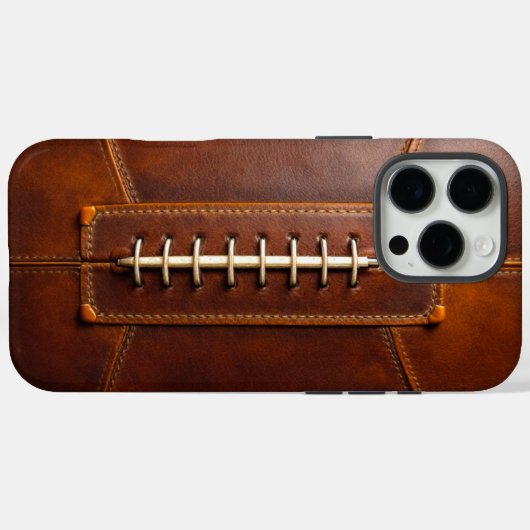 Fußball Fusion - Leder Case-Mate iPhone Hülle (Rückseite (Horizontal))