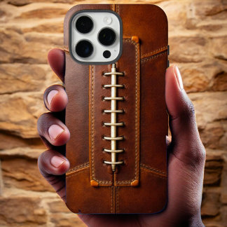 Fußball Fusion - Leder iPhone 16 Pro Max Hülle