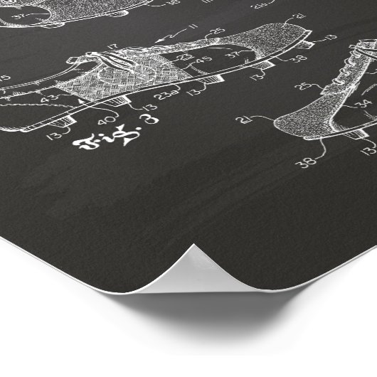 Fußball-Fußball 1980 Patentart - Halbpension Poster (Ecke)