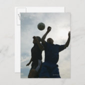 Fußball (Fußball) 4 Postkarte (Vorne/Hinten)