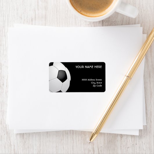 Fußball-Fußball-Adressetiketten Adressaufkleber (Insitu)