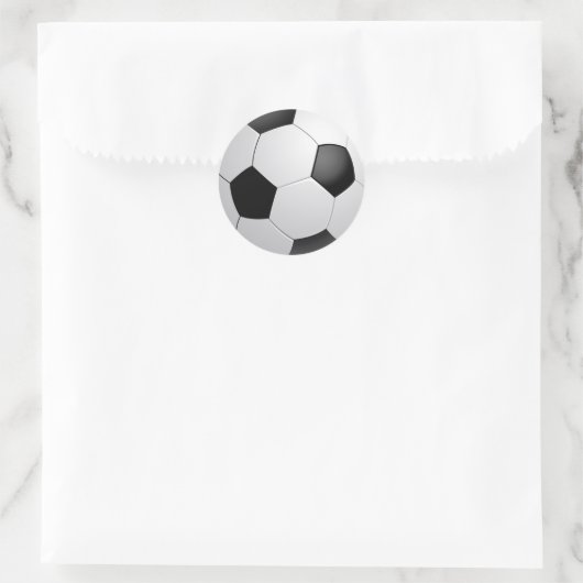 Fußball-Fußball-Aufkleber Runder Aufkleber (Tasche)