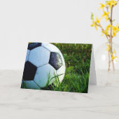 Fußball - Fußball-Ball Karte (Gelbe Blume)